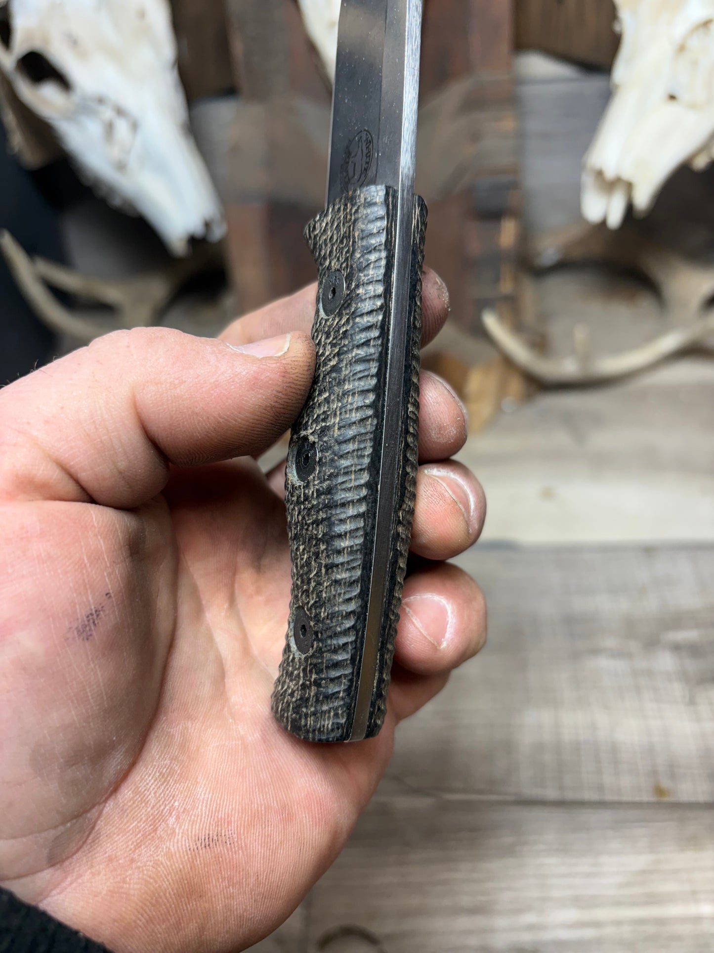 White River Knives Ursus Cub Burlap Micarta Handles