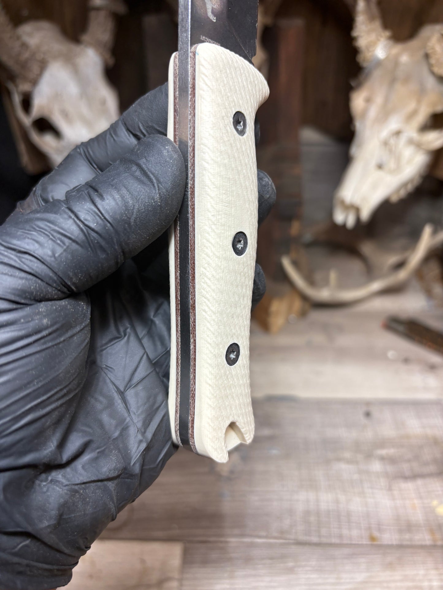 Reiff Knives F6 Canvas Micarta Handles