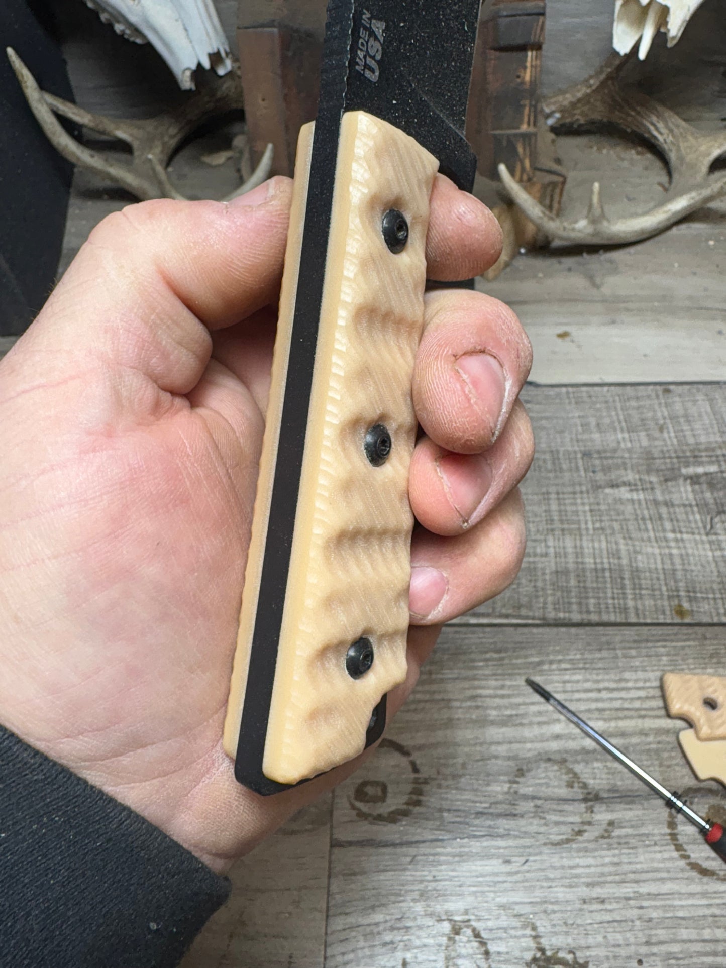 Tops Knives War Bowie Handles