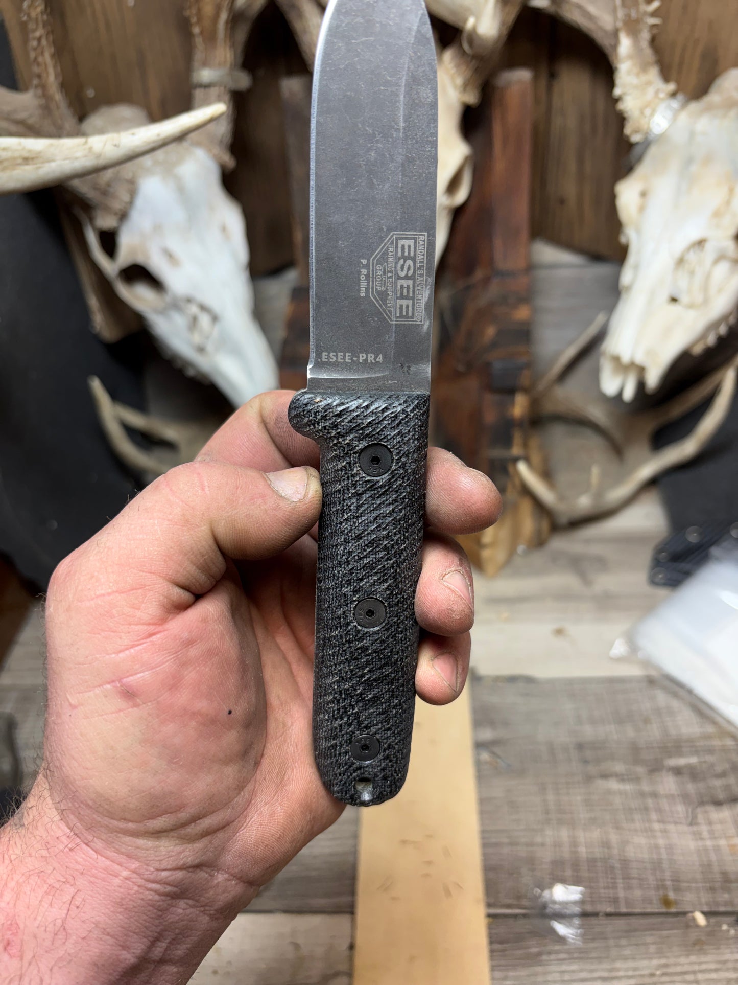 Esee PR4 Canvas Micarta Handles