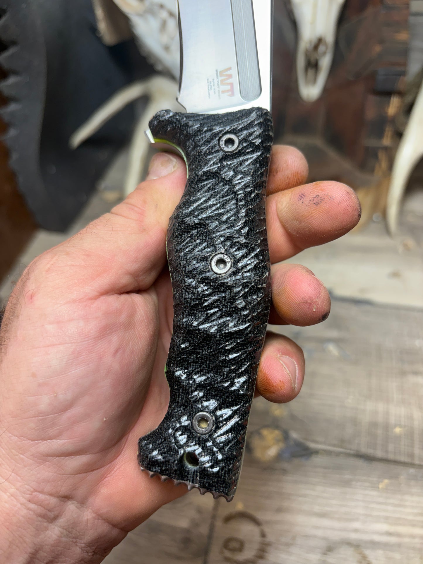 Work Tuff Gear: Little Evil (Gen 2) - Canvas Micarta Handles Knife NOT Included