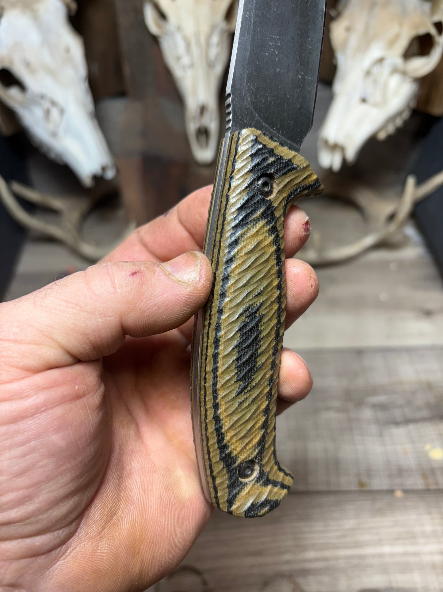 WTG Red Wolf / Timberwolf Canvas Micarta Handles