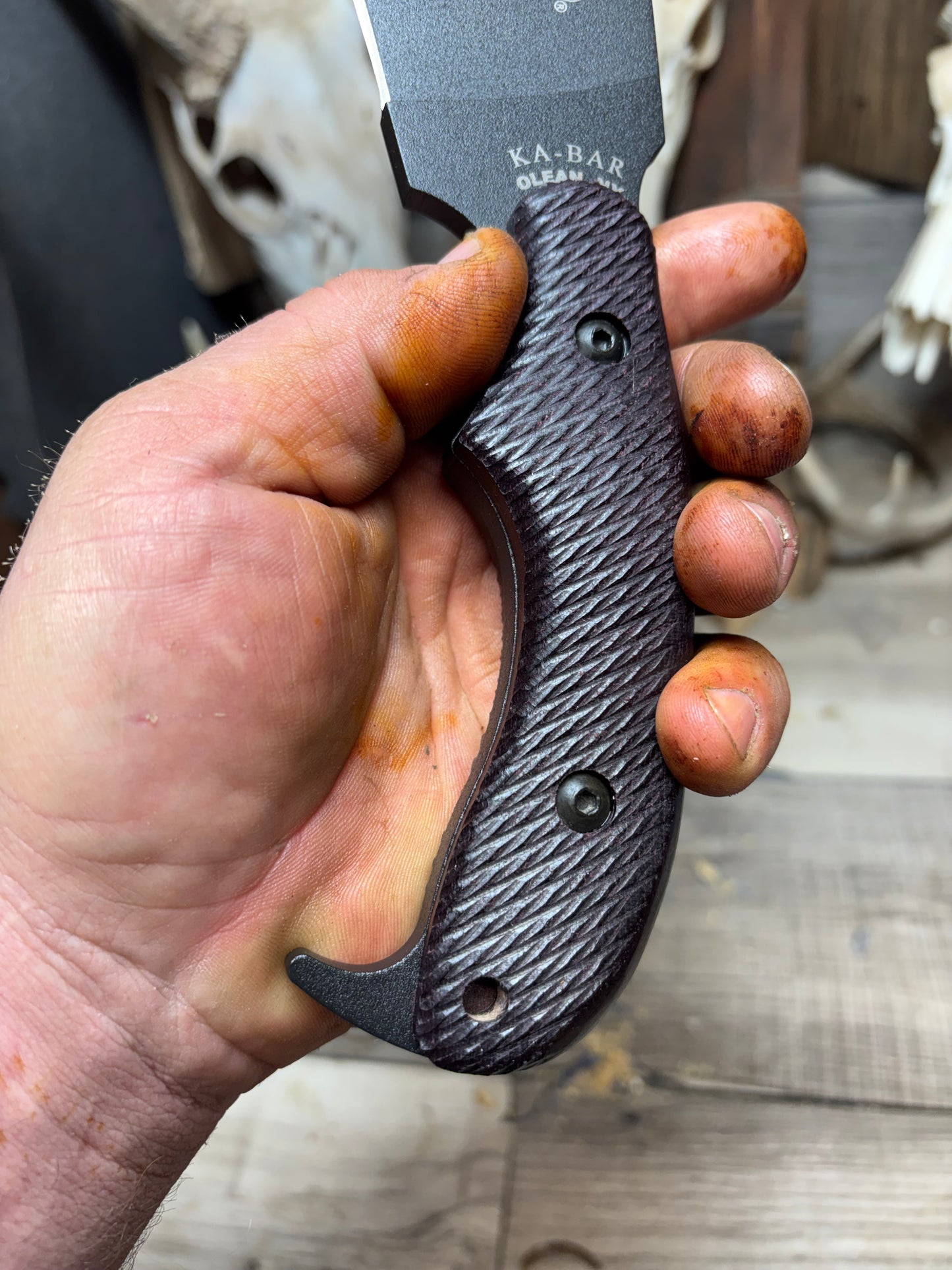 KA-BAR Zombie Or Adventure Series Canvas Micarta Handles