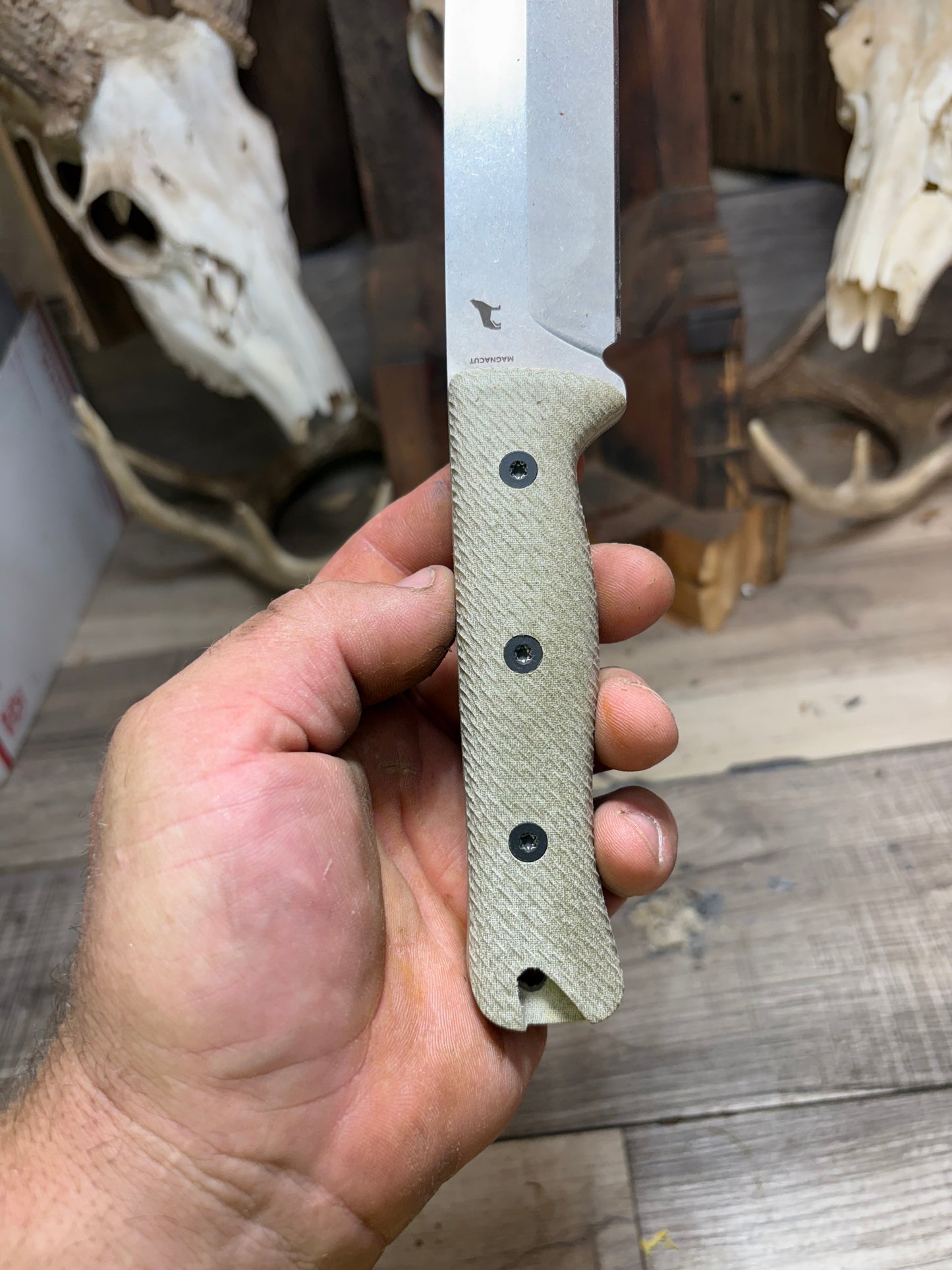 Reiff Knives F6 Canvas Micarta Handles