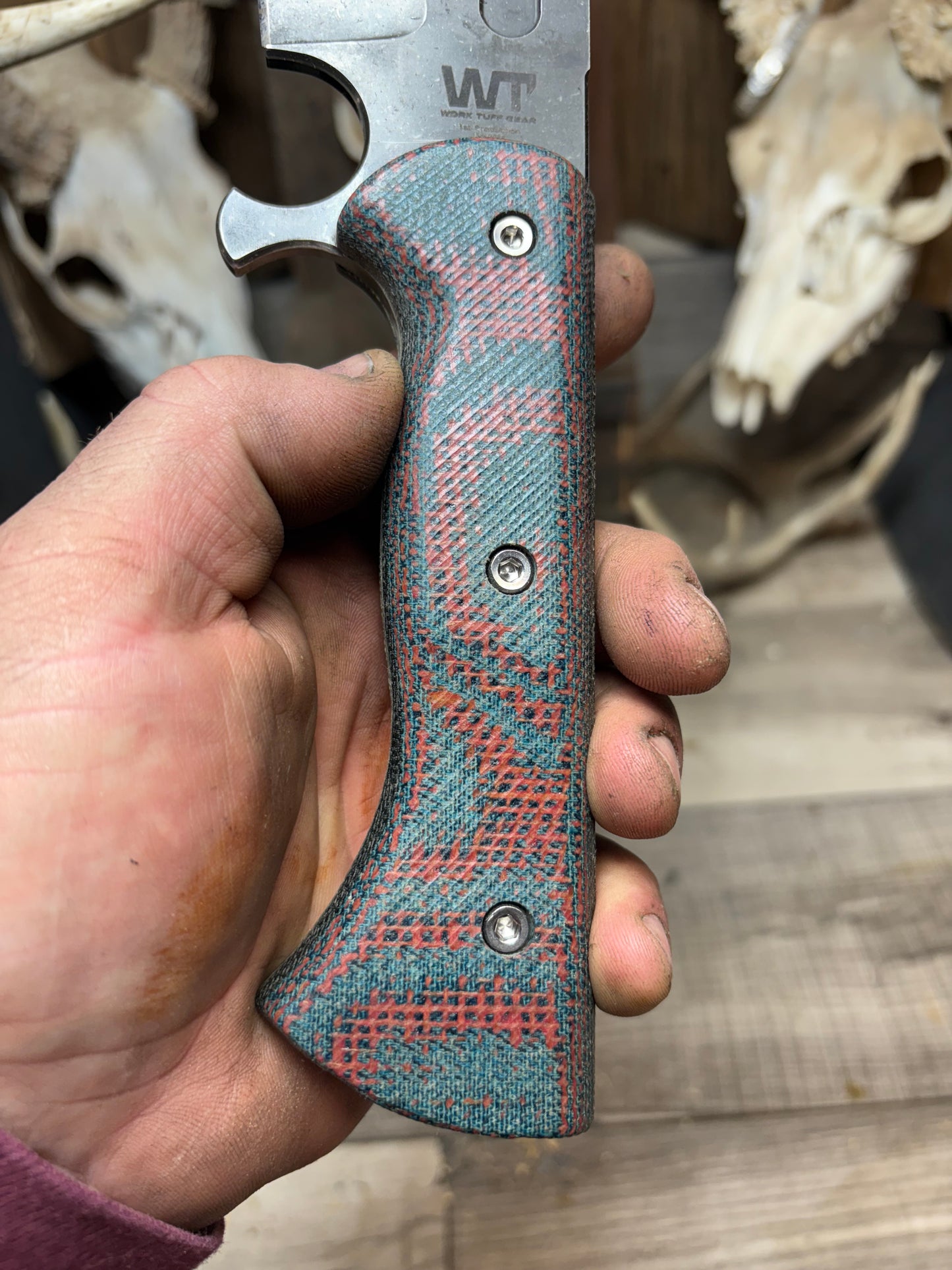 Work Tuff Gear Gen 2 or 3 V44X Canvas/Burlap/Denim Micarta Handles