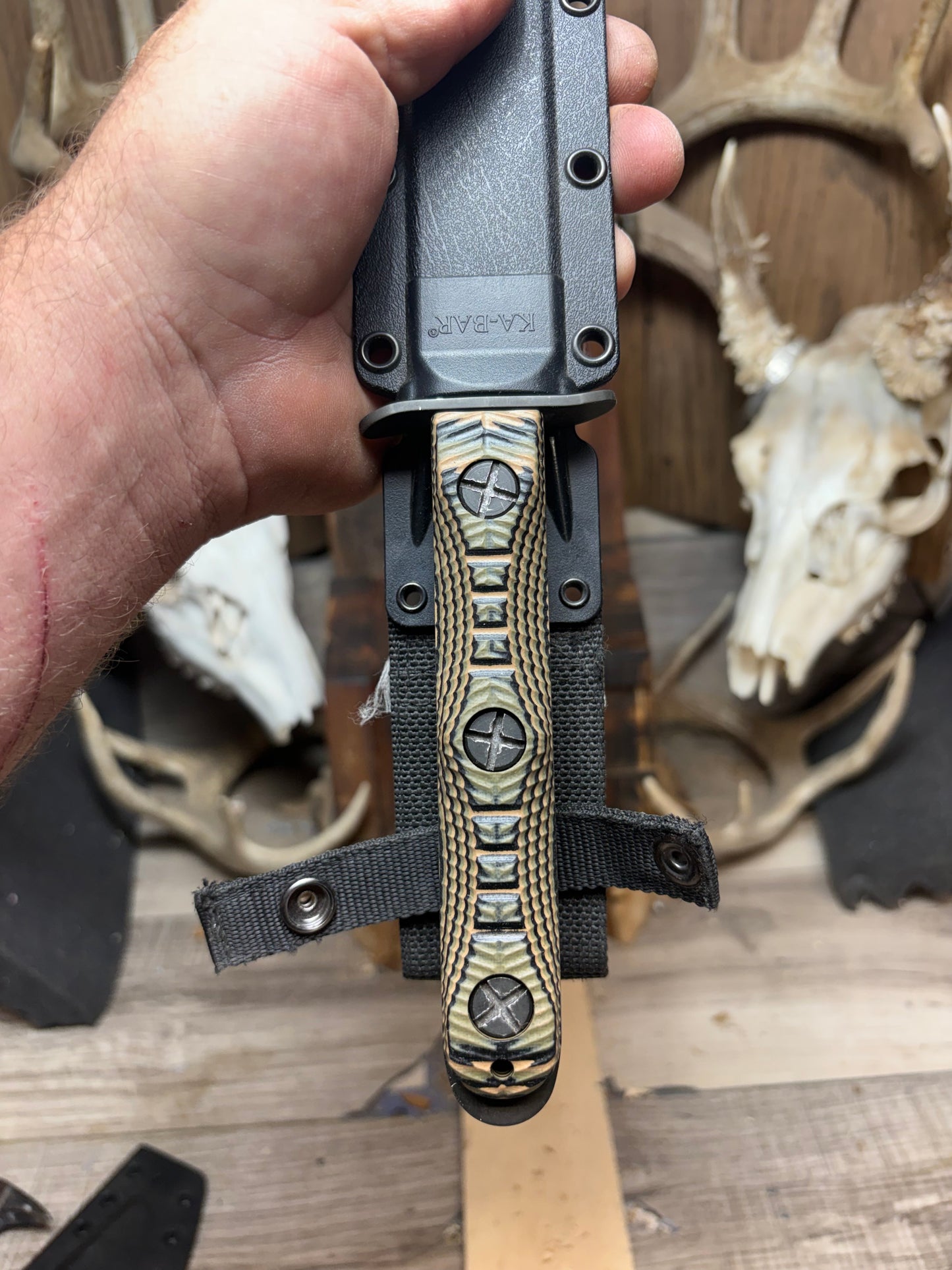 KA-BAR EK-44 EK Commando 4 & 5 G10 Handles