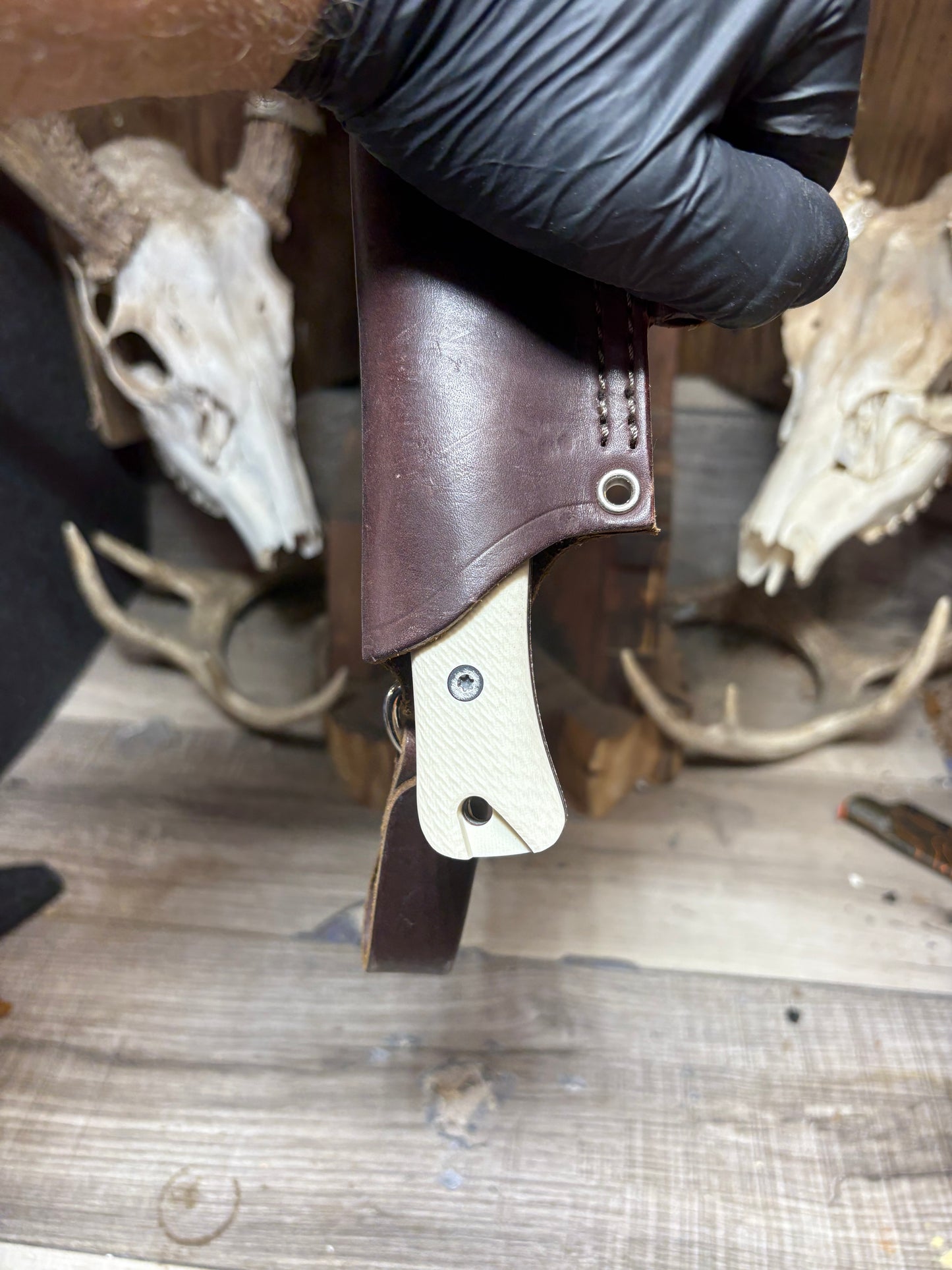 Reiff Knives F6 Canvas Micarta Handles