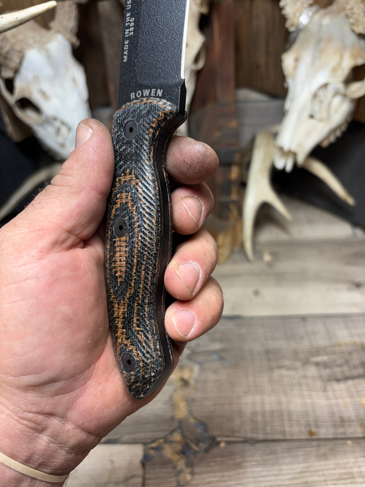 Esee CM6 Canvas/Burlap Micarta Handles