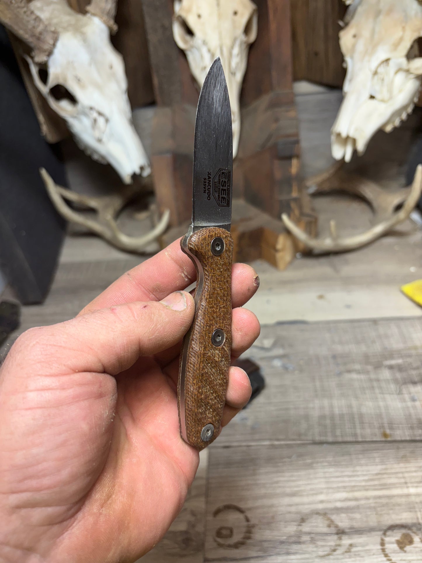 Esee Xancudo Burlap Micarta Handles