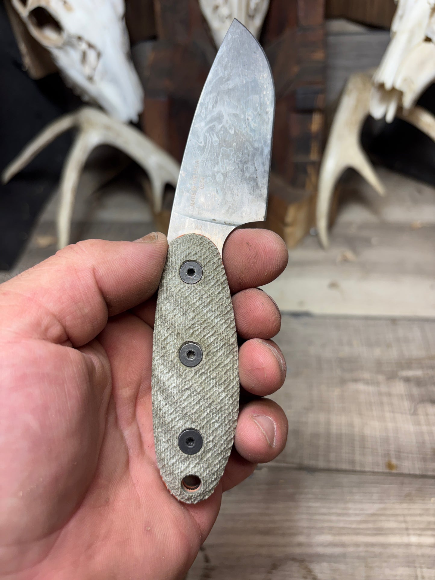 Esee Sencillo Canvas Micarta Handles
