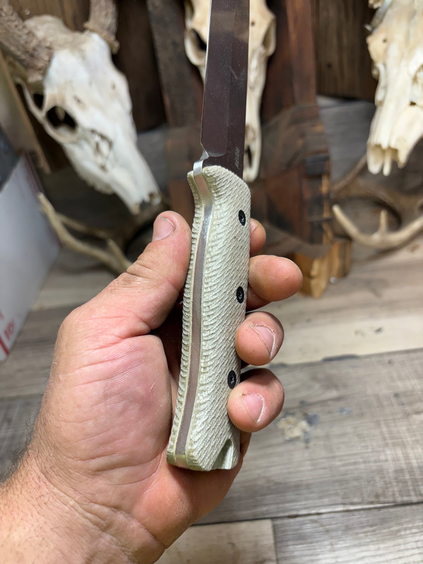Reiff Knives F6 Canvas Micarta Handles