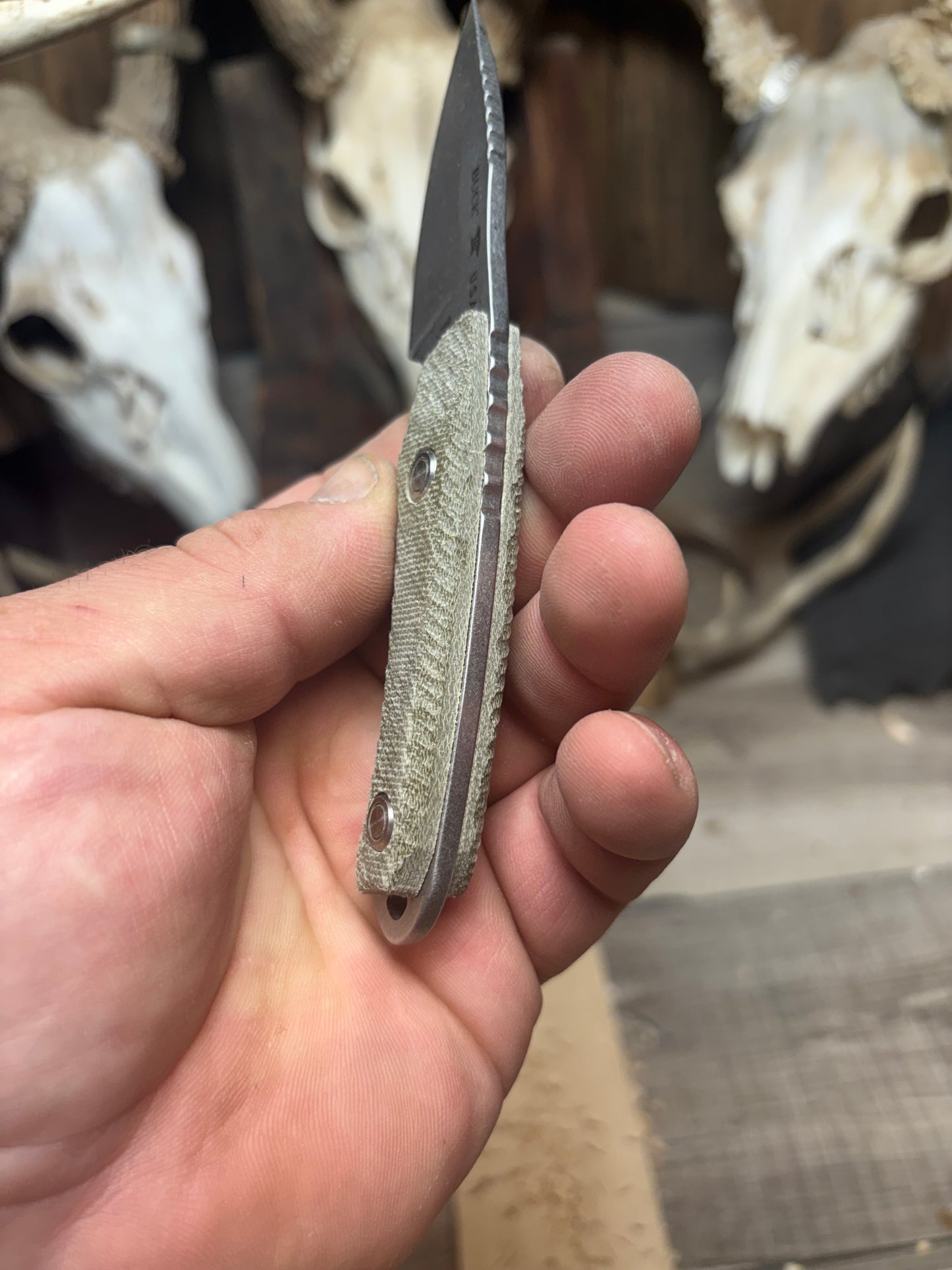 Buck Knives 662 Scout Canvas Micarta Handles