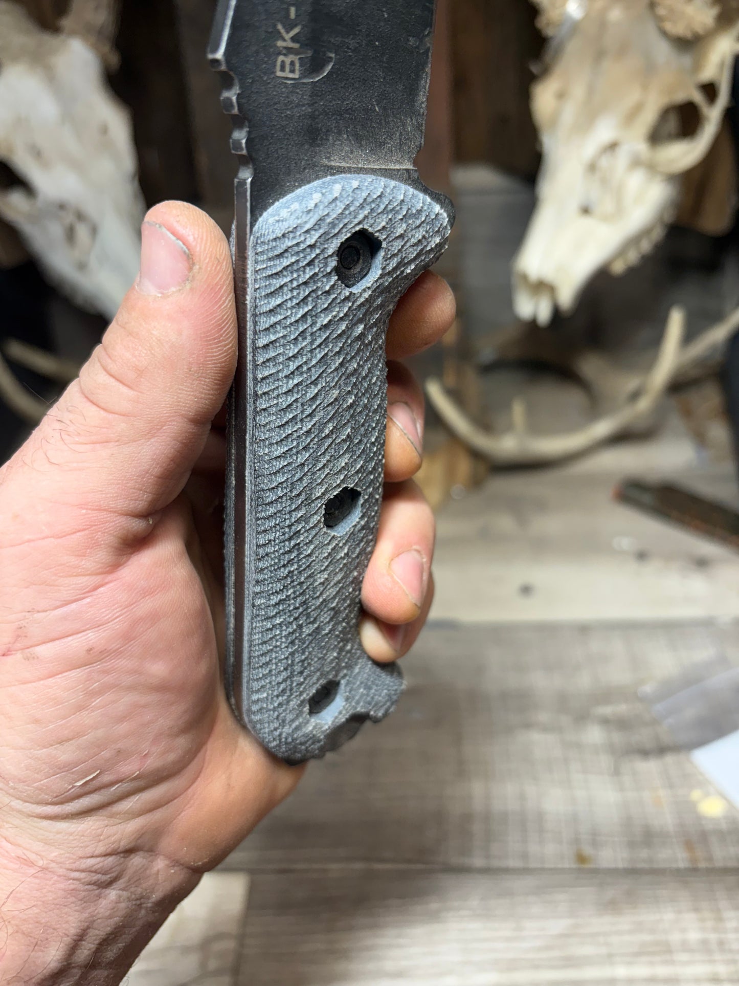 KA-BAR Becker BK2, BK9, Etc. Canvas Micarta Handles