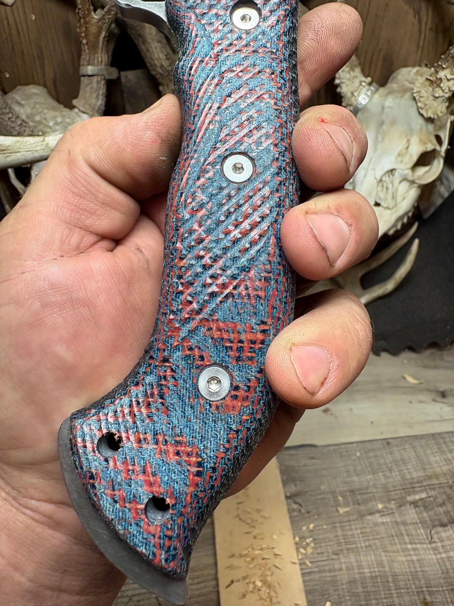 WTG Ares Canvas Micarta Handles