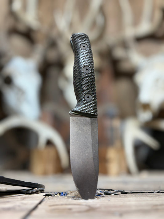 White River Knives Ursus Cub Canvas Micarta Handles (Hidden Hole)