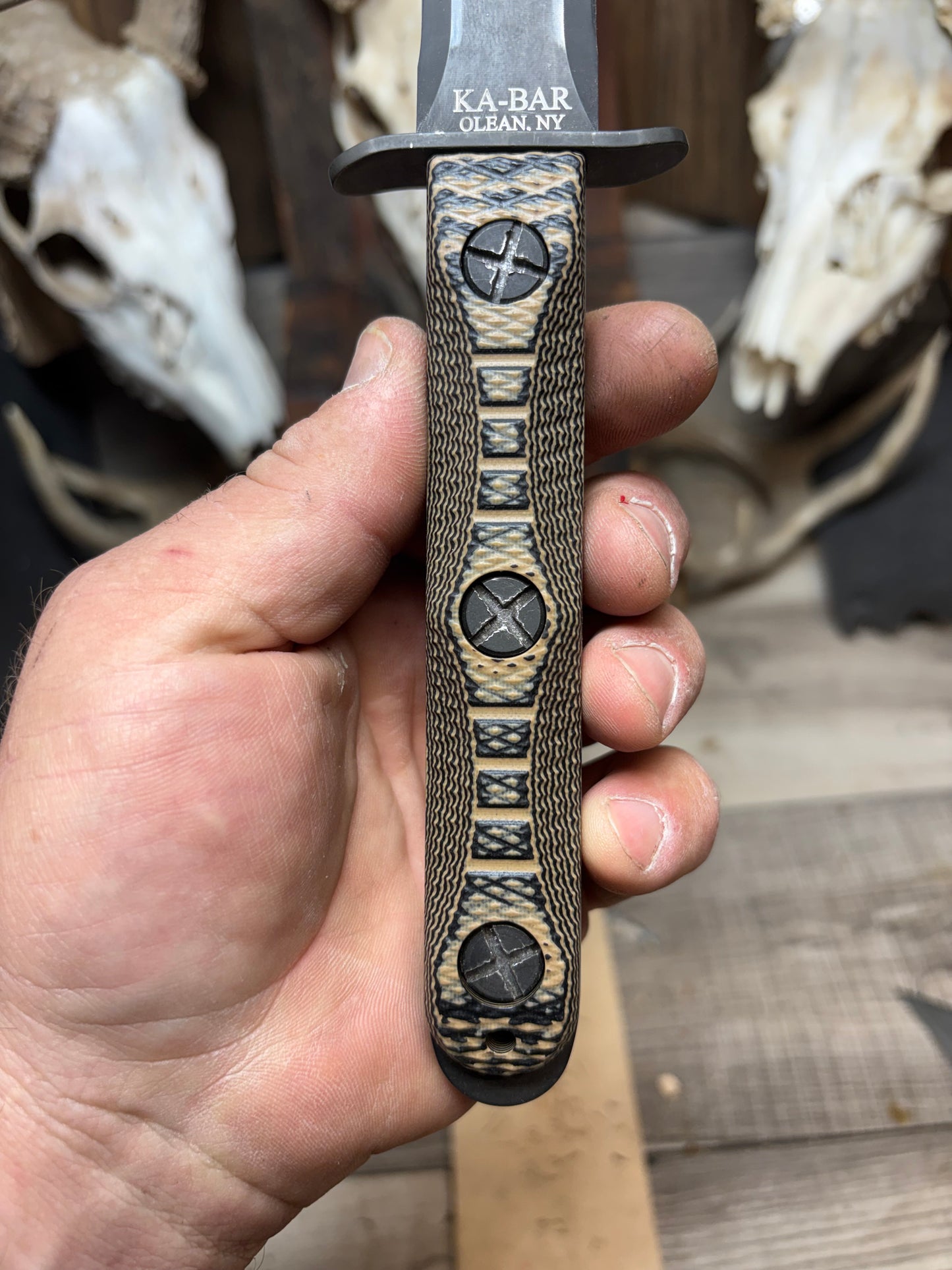 KA-BAR EK-44 EK Commando 4 & 5 G10 Handles