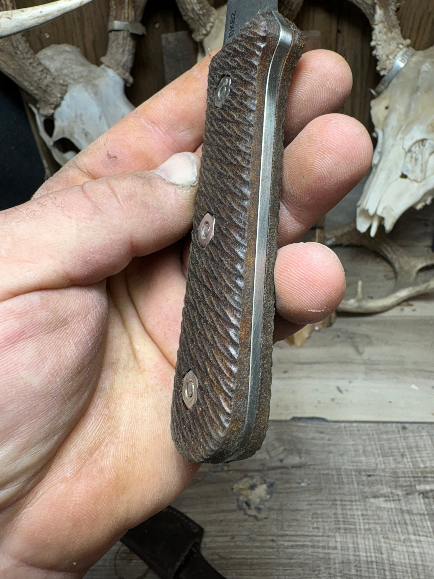 KA-BAR Becker Kephart BK62 Canvas Micarta Handles