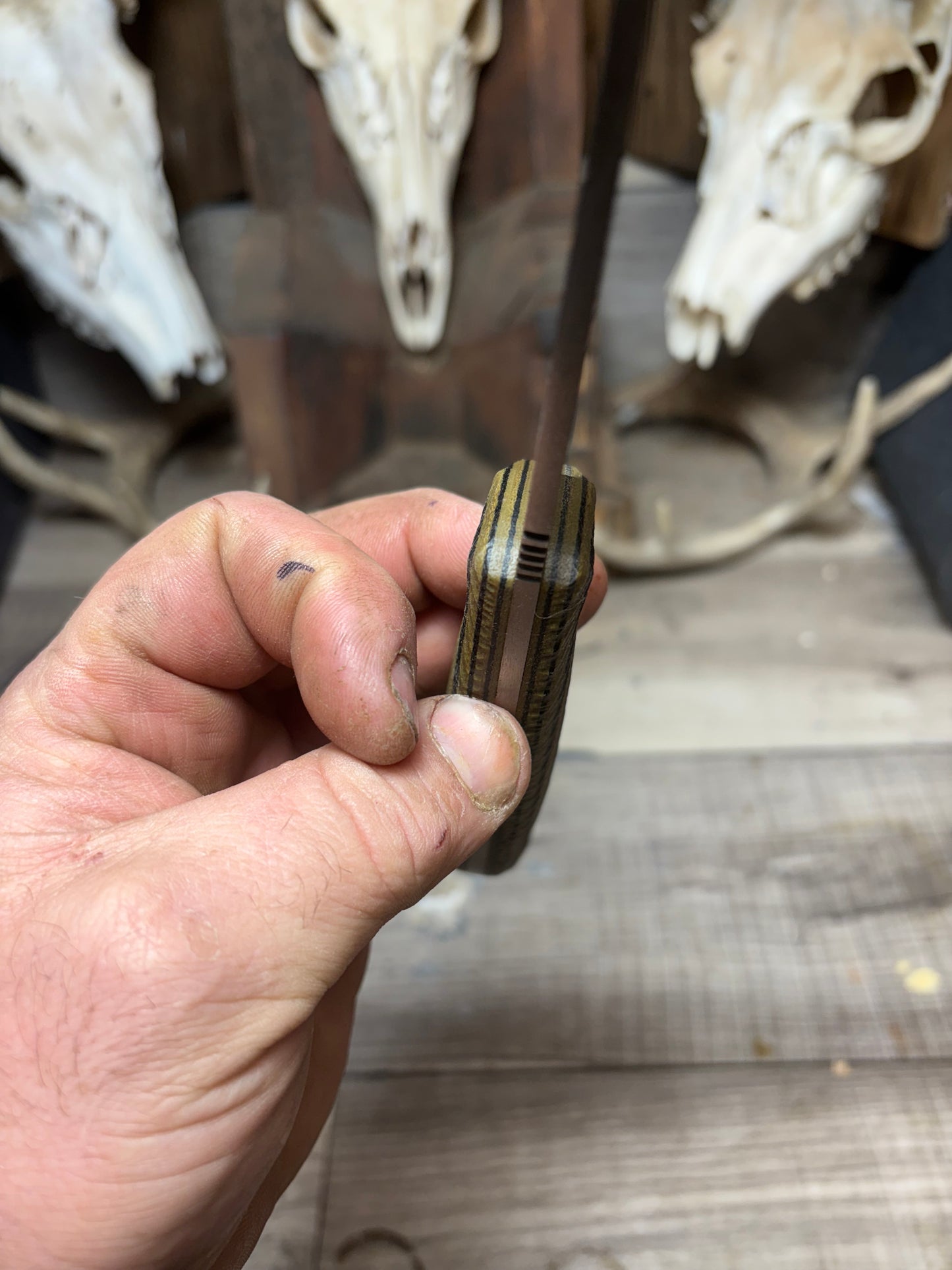 WTG Red Wolf / Timberwolf Canvas Micarta Handles