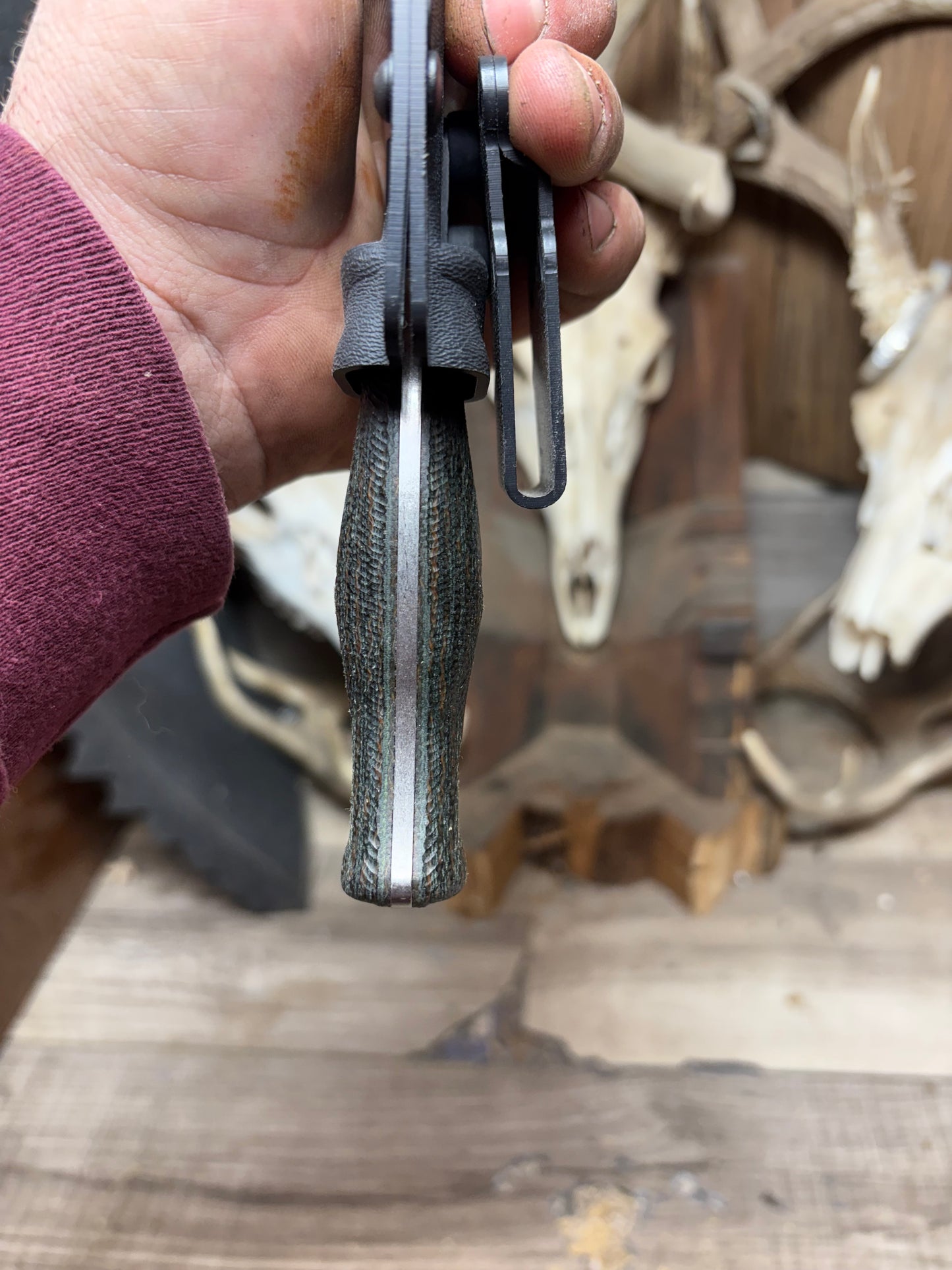 White River Knives Ursus Cub Canvas/Burlap Micarta Handles