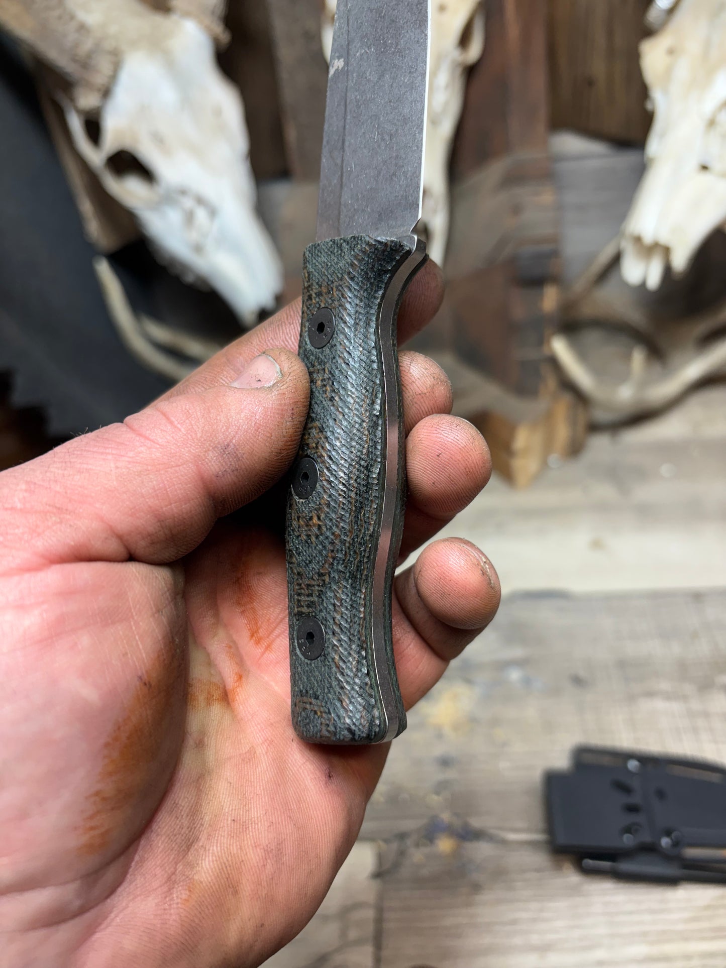 White River Knives Ursus Cub Canvas/Burlap Micarta Handles