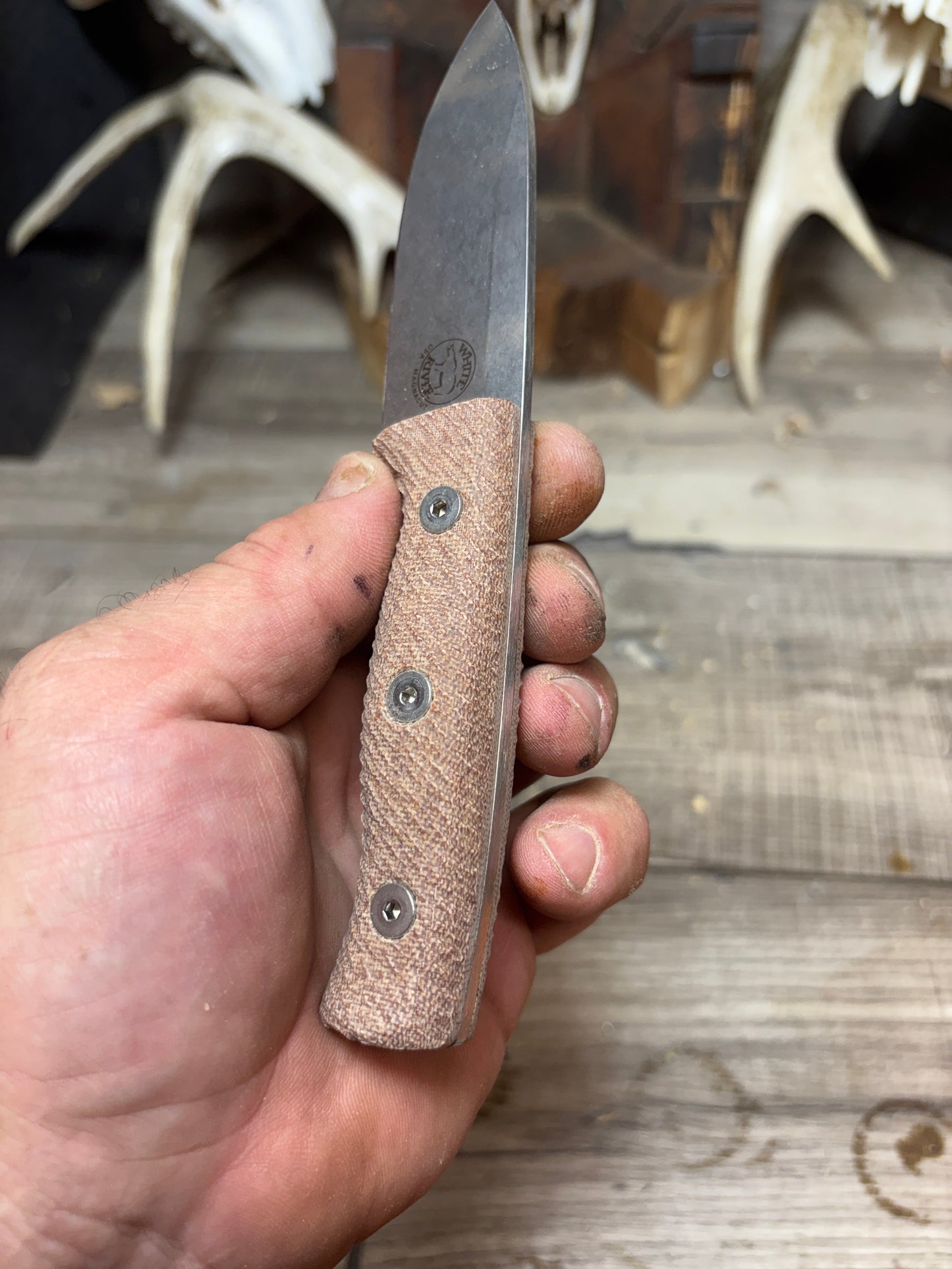 White River Knives Ursus Cub Canvas Micarta Handles