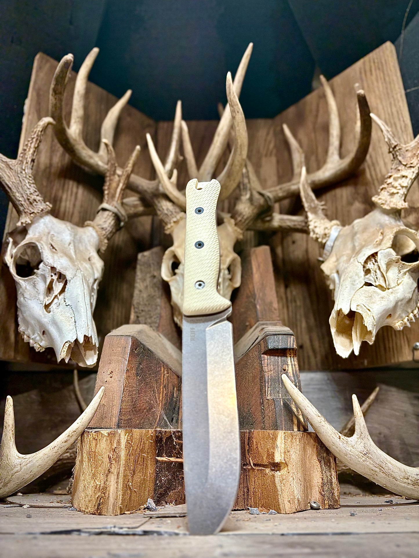 Reiff Knives F6 Canvas Micarta Handles