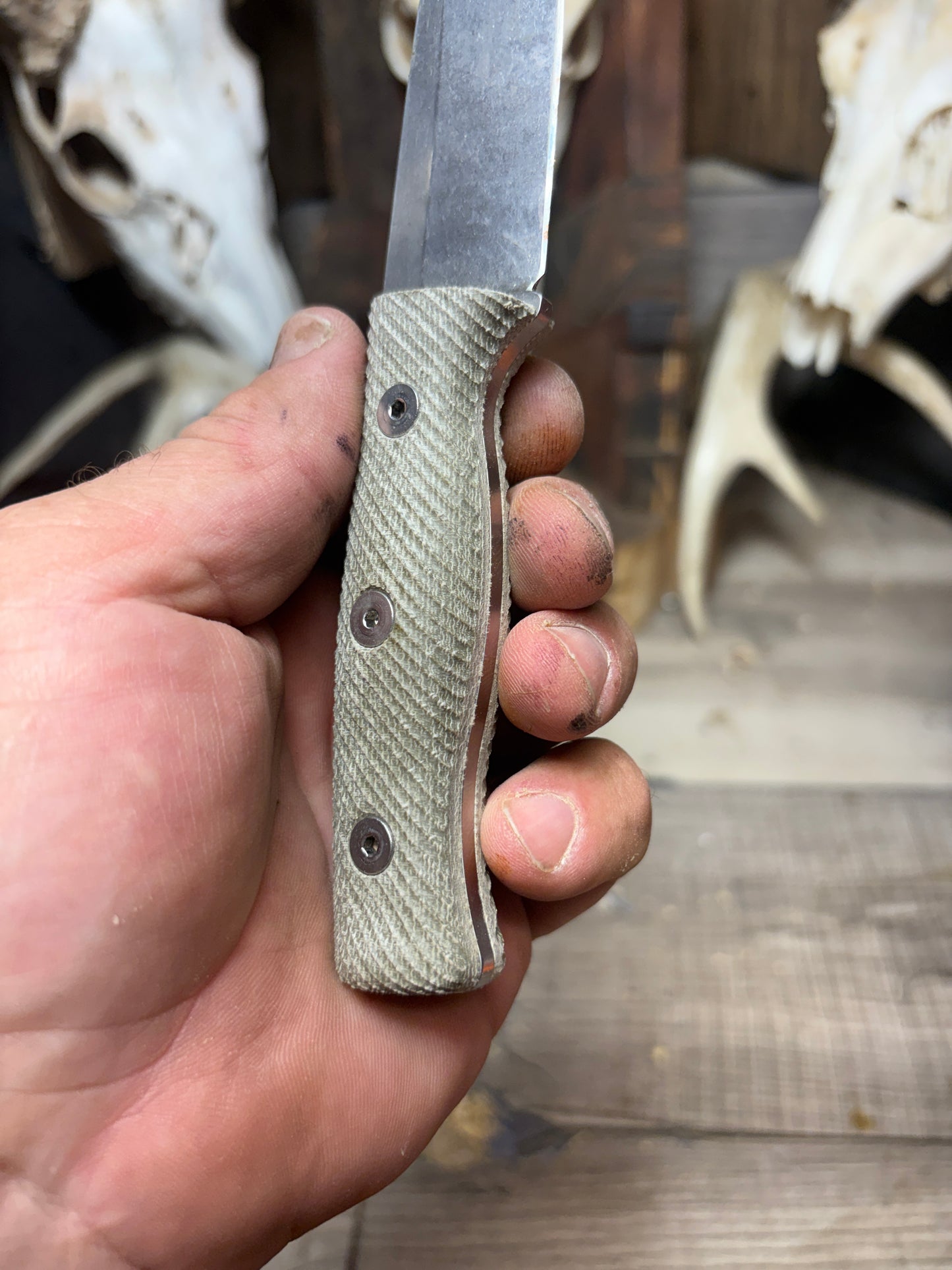 White River Knives Ursus Cub Canvas Micarta Handles