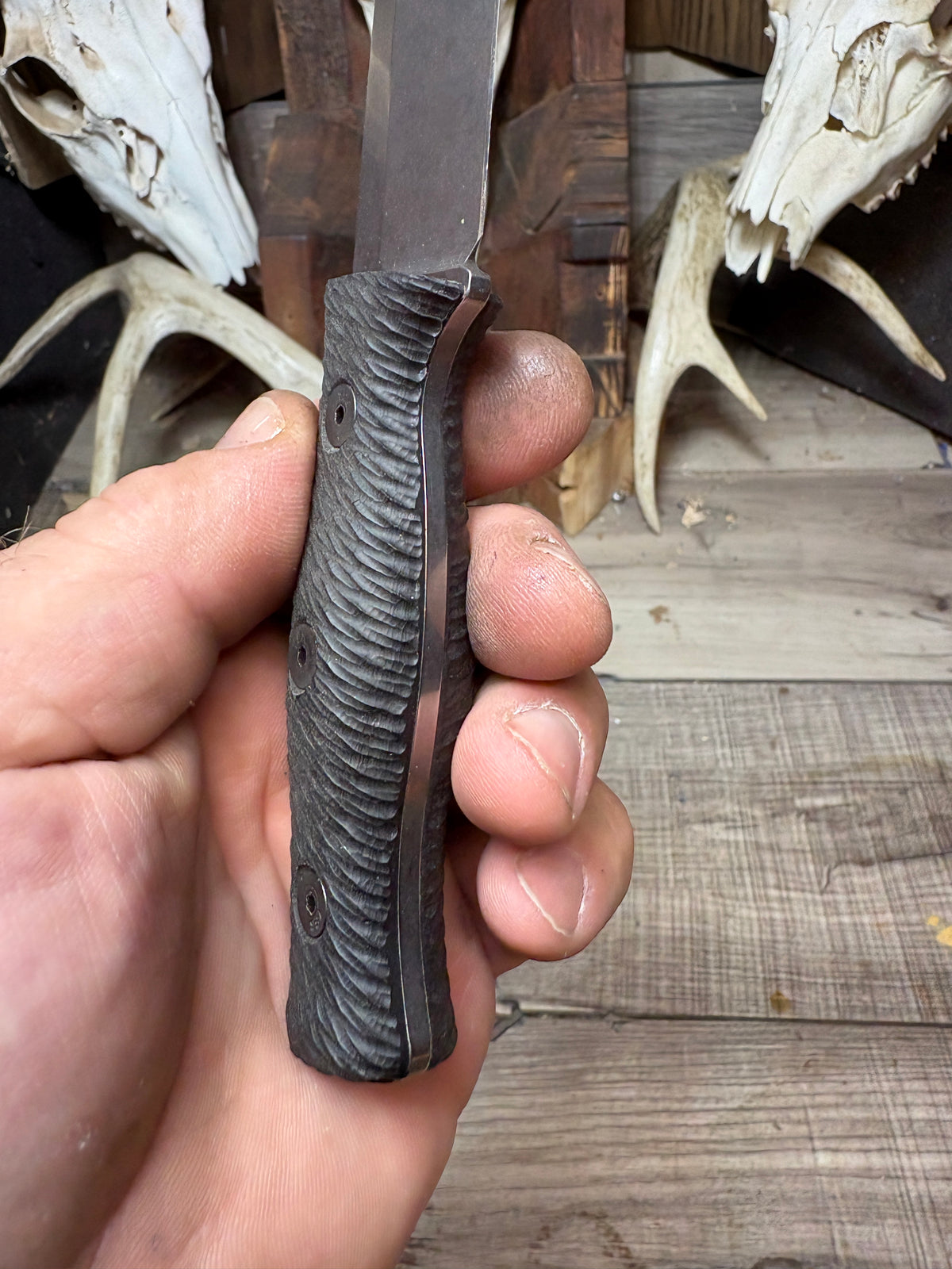 White River Knives Ursus Cub Canvas Micarta Handles (Hidden Hole)
