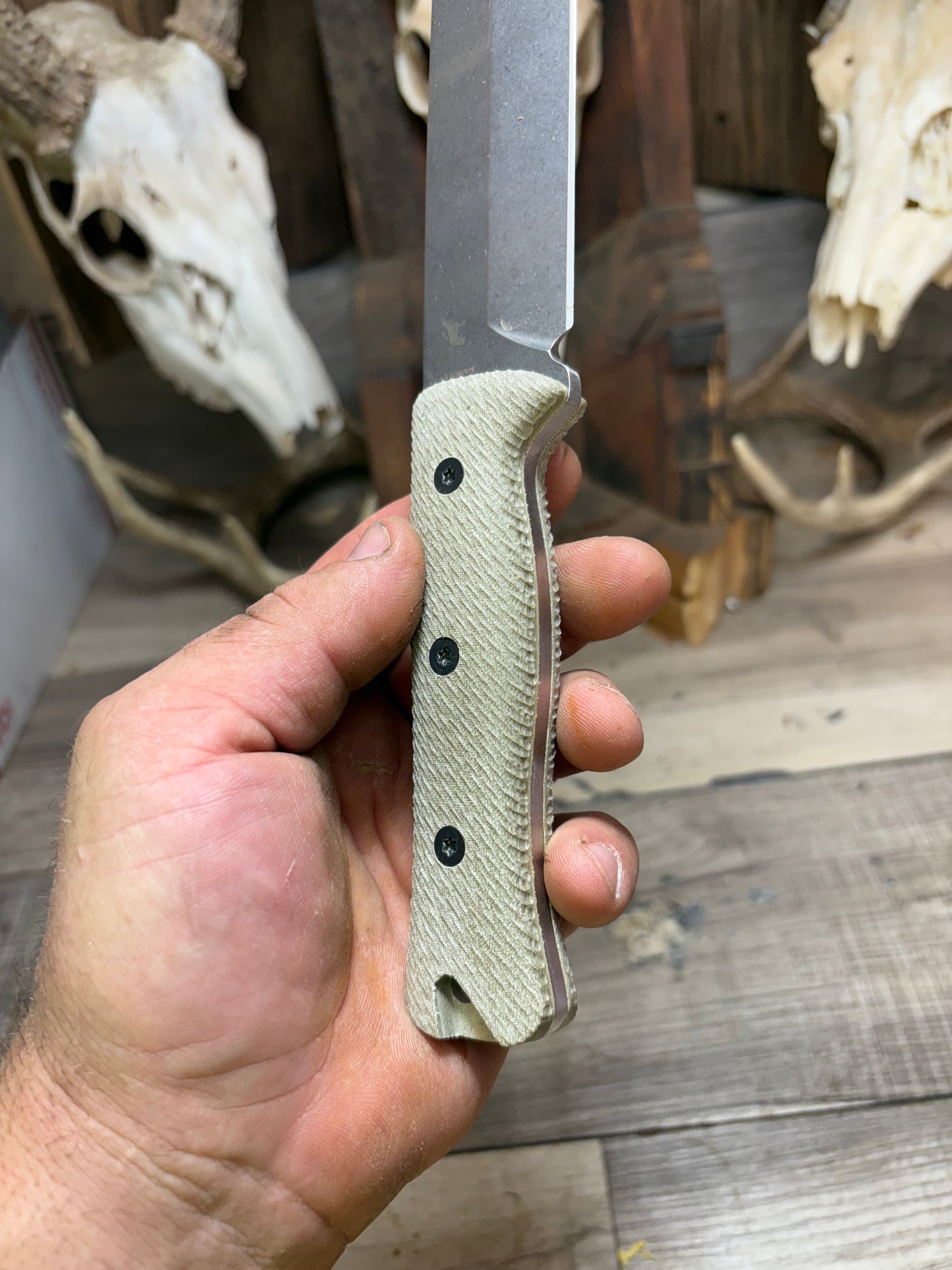 Reiff Knives F6 Canvas Micarta Handles