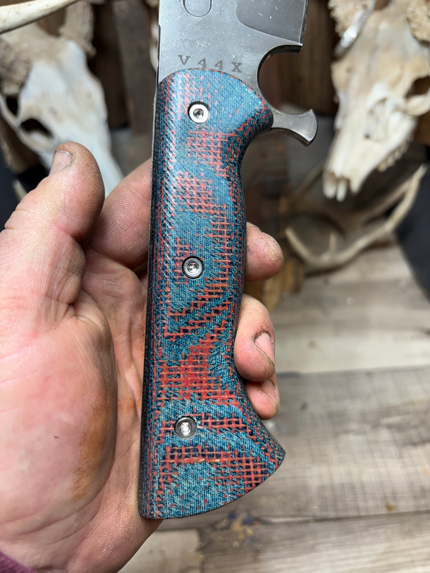 Work Tuff Gear Gen 2 or 3 V44X Canvas/Burlap/Denim Micarta Handles