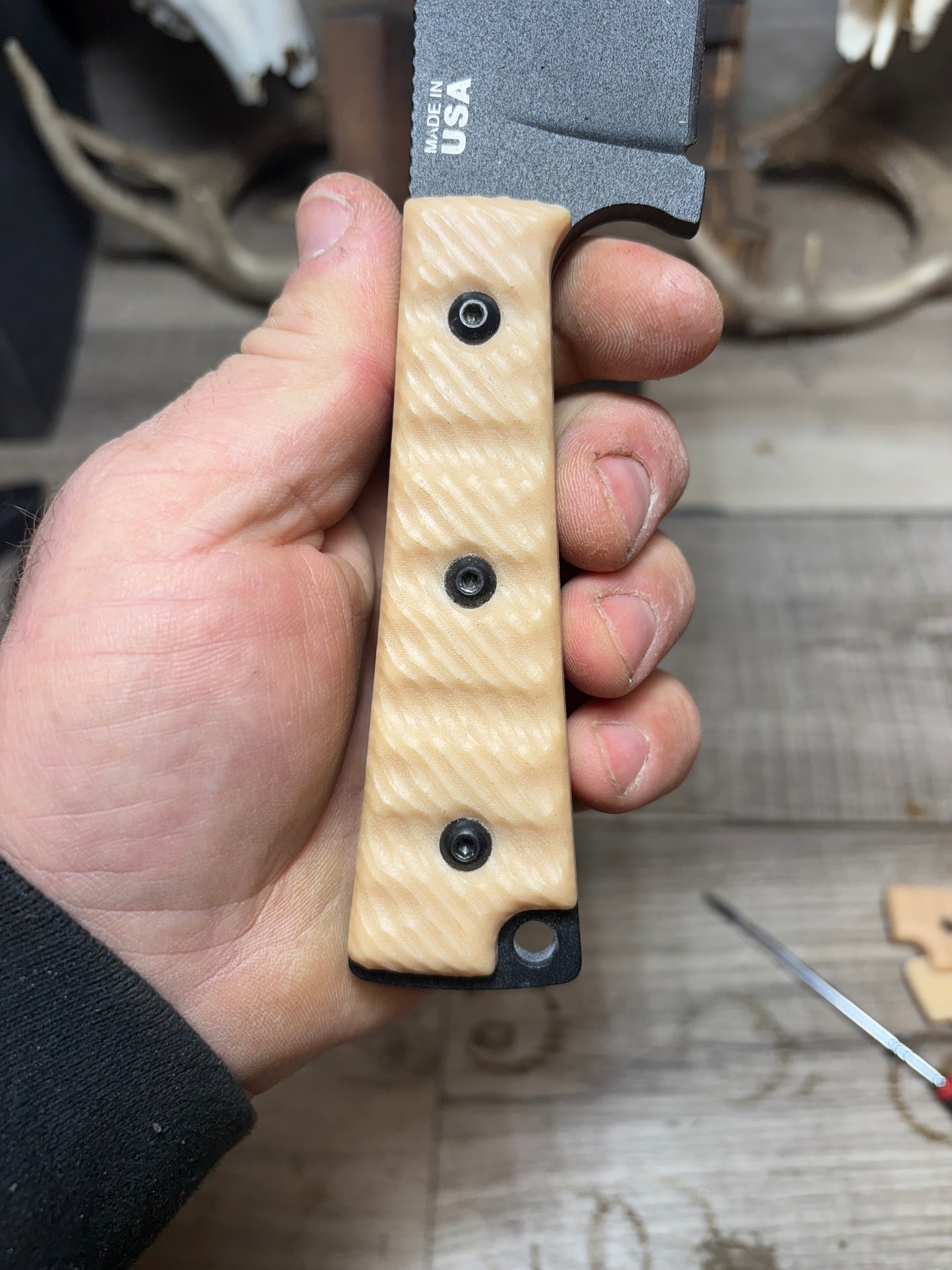 Tops Knives War Bowie Handles