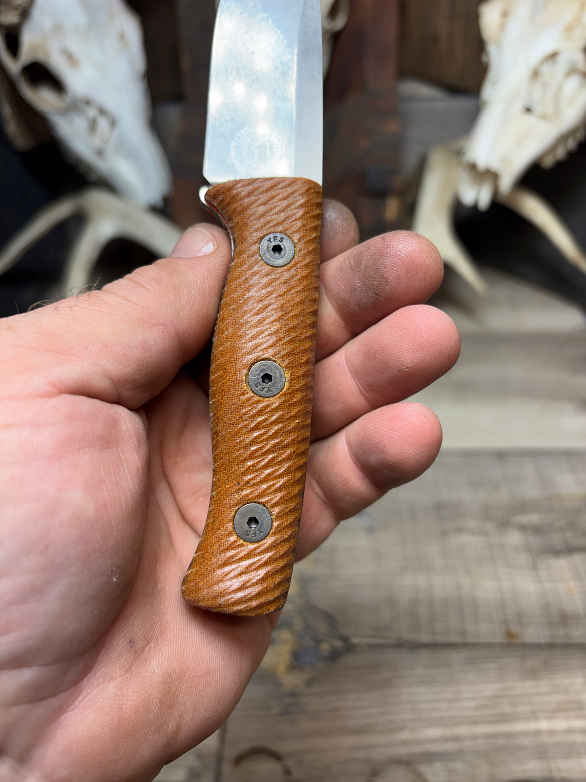 White River Knives Ursus Cub Canvas Micarta Handles