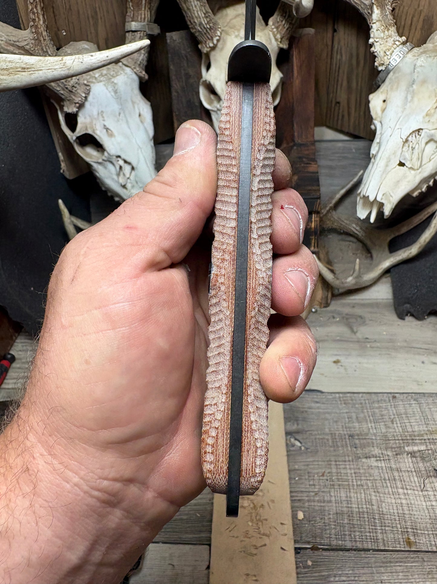 KA-BAR EK-44 EK Commando 4 & 5 Canvas Micarta Handles