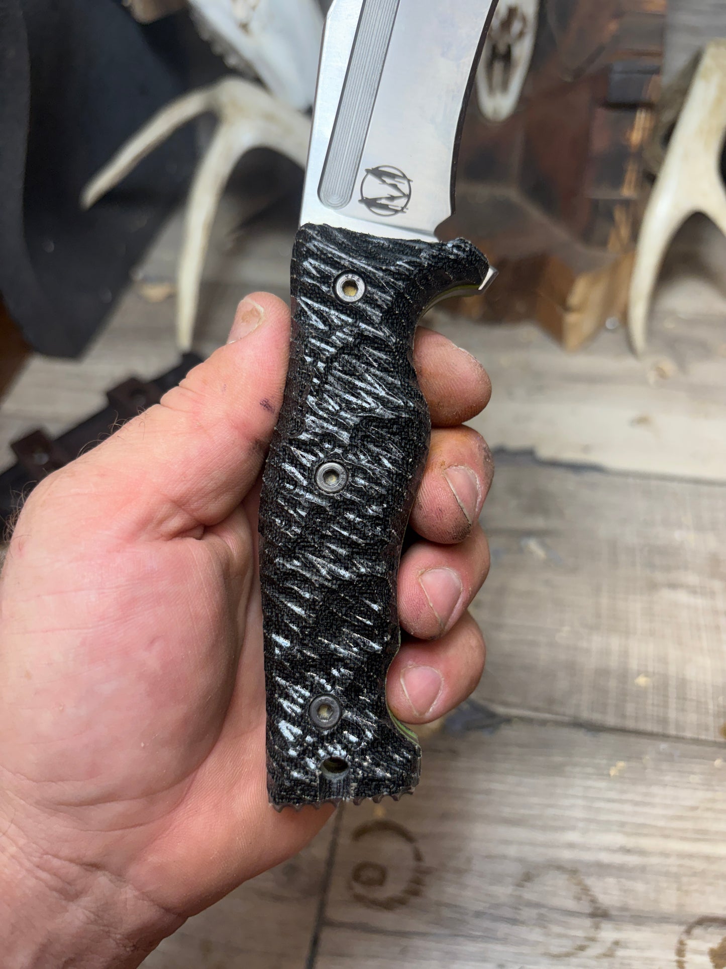 Work Tuff Gear: Little Evil (Gen 2) - Canvas Micarta Handles Knife NOT Included