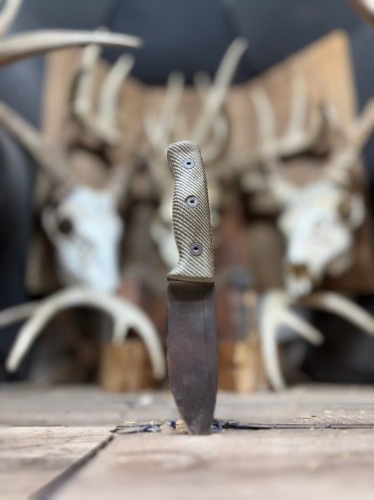White River Knives Ursus Cub Canvas Micarta Handles