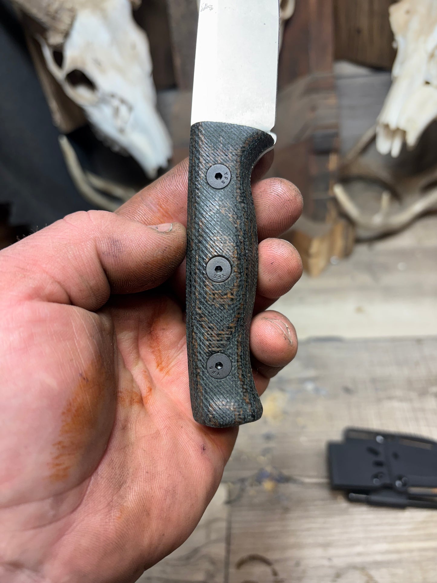 White River Knives Ursus Cub Canvas/Burlap Micarta Handles