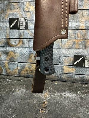 Reiff Knives F4 Black Canvas Micarta Handles - Carroll’s Custom Knife Scales