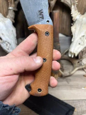 WTG Nomad Camp 9NC Canvas Micarta Handles - Carroll’s Custom Knife Scales