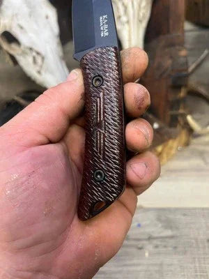 KA-BAR: Jarosz Globetrotter - Canvas Micarta Handles (Knife NOT Included) - Carroll’s Custom Knife Scales