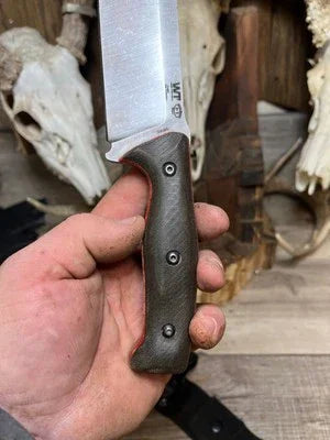 WTG Wolverine / Mountain Lion Canvas Micarta Handles - Carroll’s Custom Knife Scales