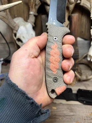 Spartan Blades Harsey Kukri / Fighter / Nessmuk Canvas Micarta Handles - Carroll’s Custom Knife Scales