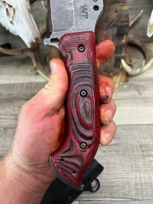 WTG Ares Canvas Micarta Handles - Carroll’s Custom Knife Scales