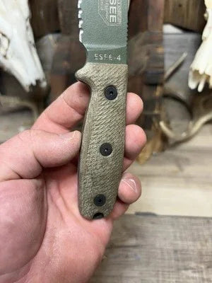 Esee 3 / Esee 4 Canvas Micarta Handles - Carroll’s Custom Knife Scales