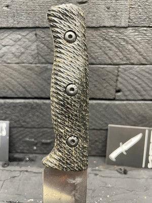 White River Knives Ursus Cub Burlap Micarta Handles - Carroll’s Custom Knife Scales