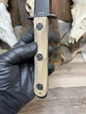 KA-BAR EK-44 EK Commando 4 & 5 Canvas Micarta Handles