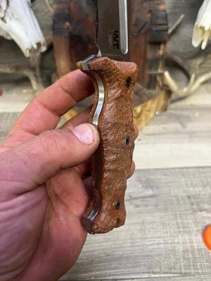 Work Tuff Gear: Little Evil (Gen 2) - Canvas Micarta Handles Knife NOT Included - Carroll’s Custom Knife Scales