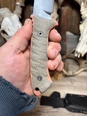Spartan Blades Harsey Kukri / Fighter / Nessmuk Canvas Micarta Handles - Carroll’s Custom Knife Scales