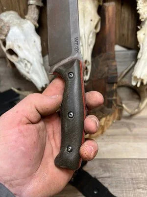 WTG Wolverine / Mountain Lion Canvas Micarta Handles - Carroll’s Custom Knife Scales