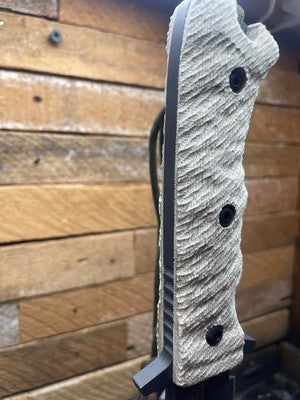 Tops Knives Wild Pig Hunter Canvas Micarta Handles - Carroll’s Custom Knife Scales