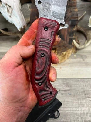 WTG Ares Canvas Micarta Handles - Carroll’s Custom Knife Scales